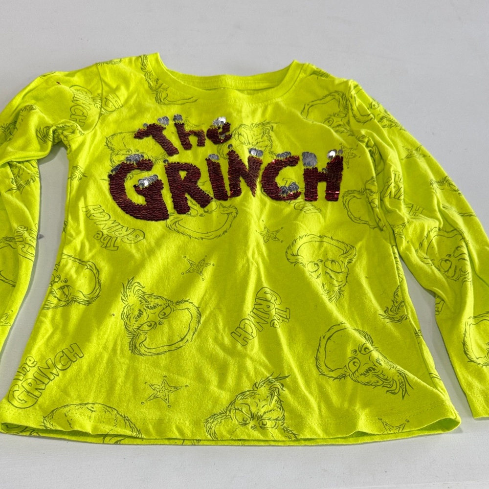 The Grinch Lime Green Long Sleeve Shirt